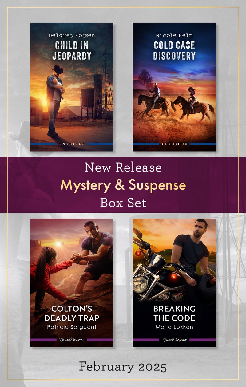 Mystery & Suspense New Release Box Set Feb 2025/Child In Jeopardy/Cold Case Discovery/Colton's Deadly Trap/Breaking The Code