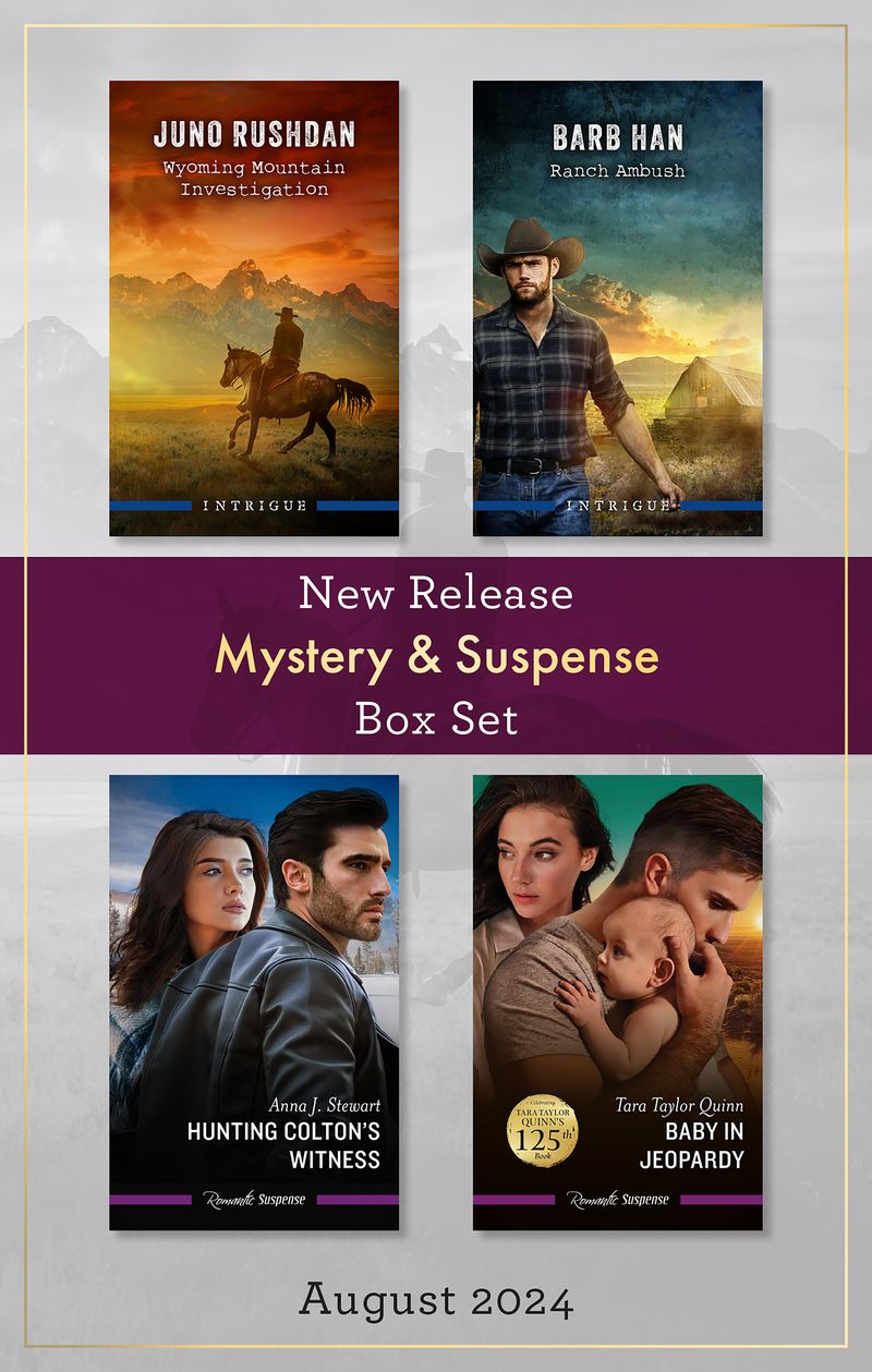 Mystery & Suspense New Release Box Set August 2024/Wyoming Mountain Investigation/Ranch Ambush/Hunting Colton's Witness/Baby In Jeopardy