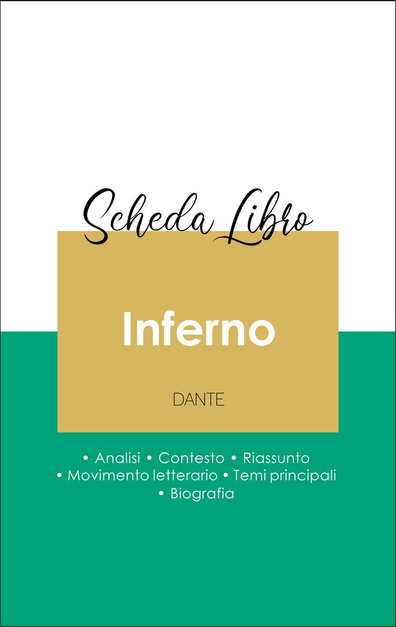 Scheda libro Inferno nella La Divina commedia (analisi letteraria di riferimento e riassunto completo)